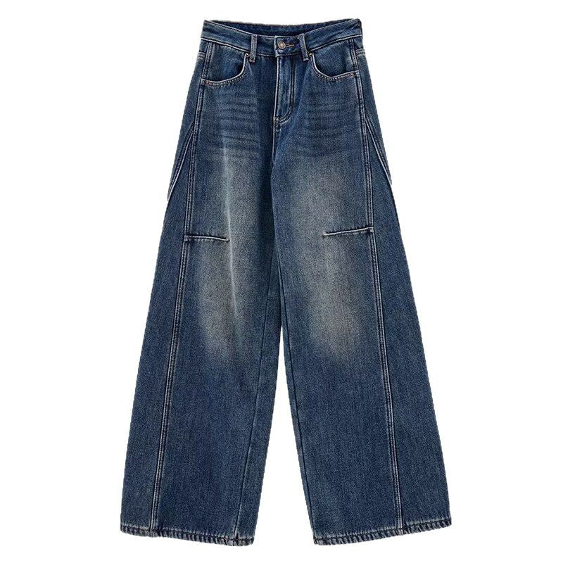 Ancient Wide-leg Loose Slimming Jeans
