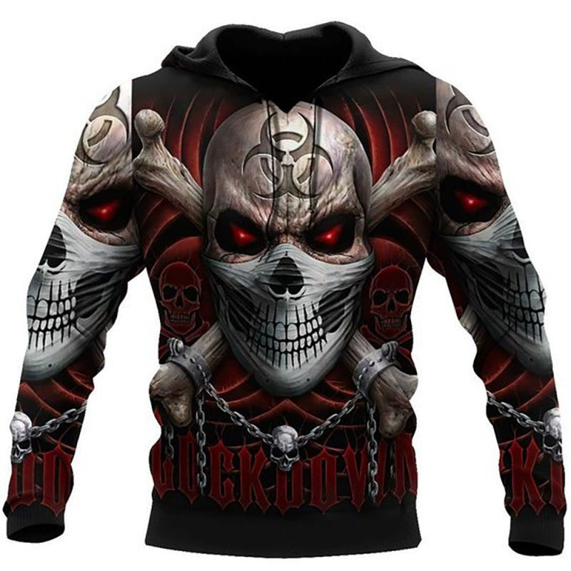 Men's Hooded Sweater Casual Pullover Streetwear