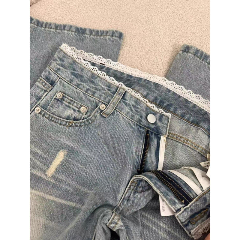 Slimming Floor-Length Bootcut Pants, Trendy Storm