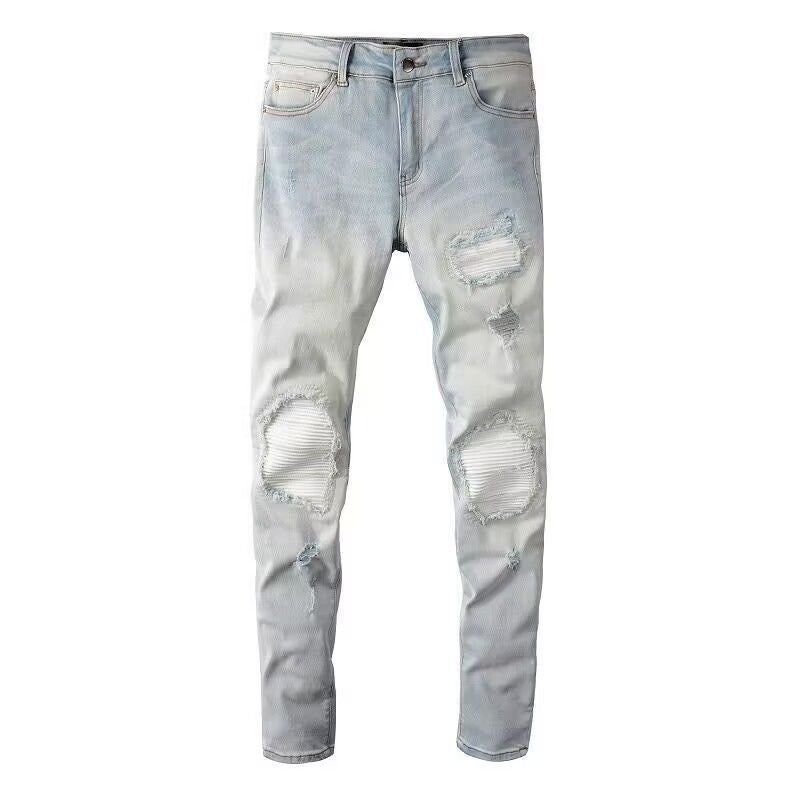 Amiri Distressed Patch Jeans