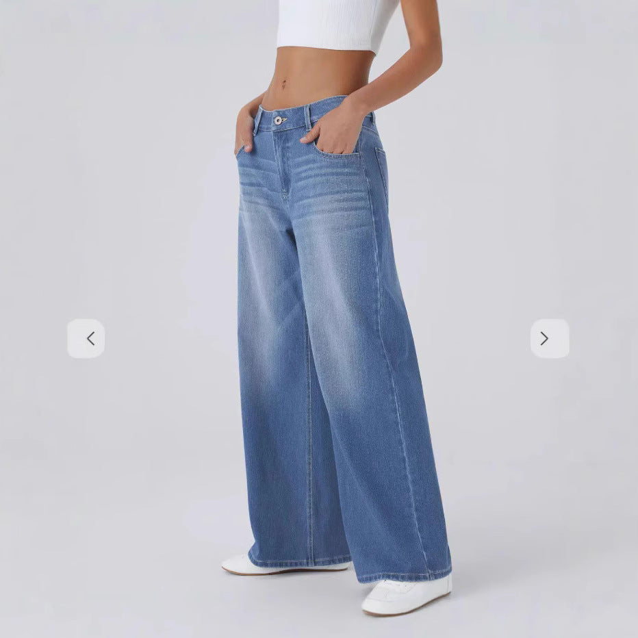 Retro Wide Leg Baggy Jeans