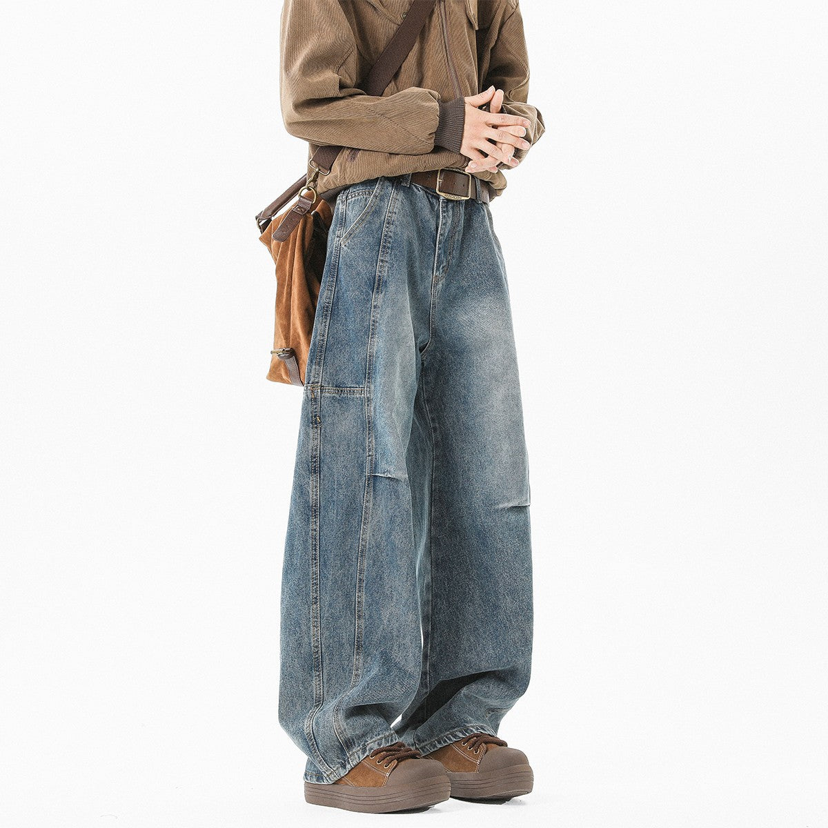 American washed denim jeans