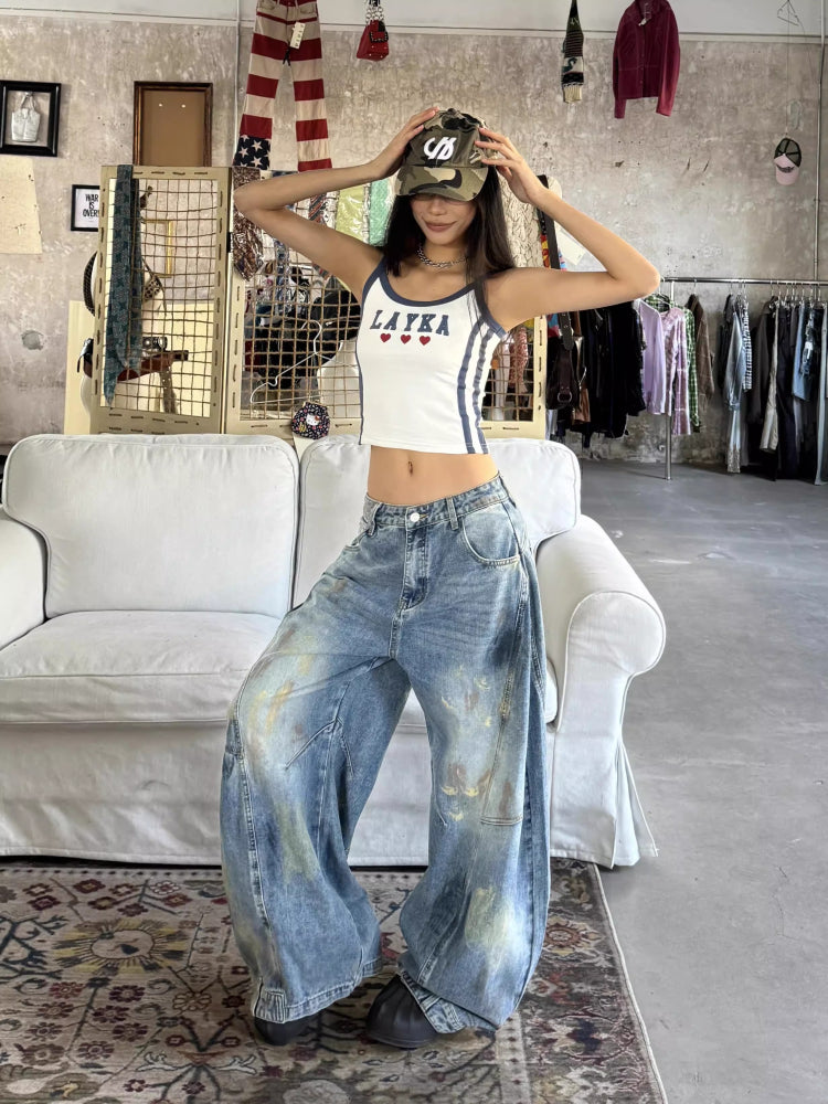Baggy Fit Vintage distressed jeans