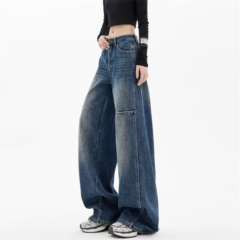 Ancient Wide-leg Loose Slimming Jeans
