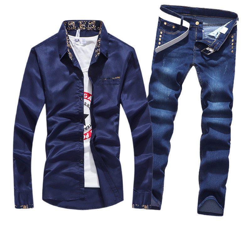 Korean-style casual trendy jeans