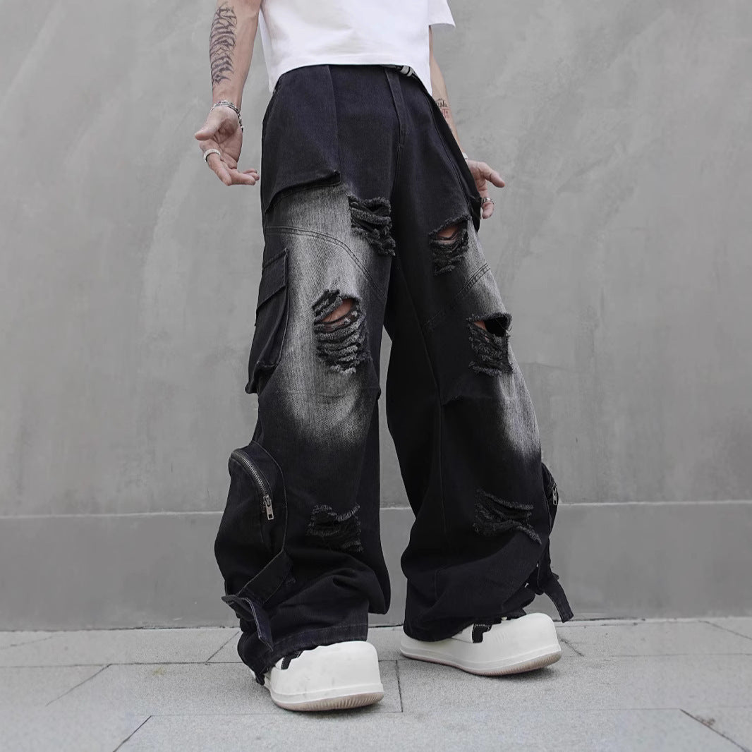 Men's Cotton Straight-Leg Cargo Pants