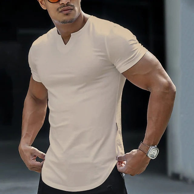 V-neck Men's Casual T-shirt