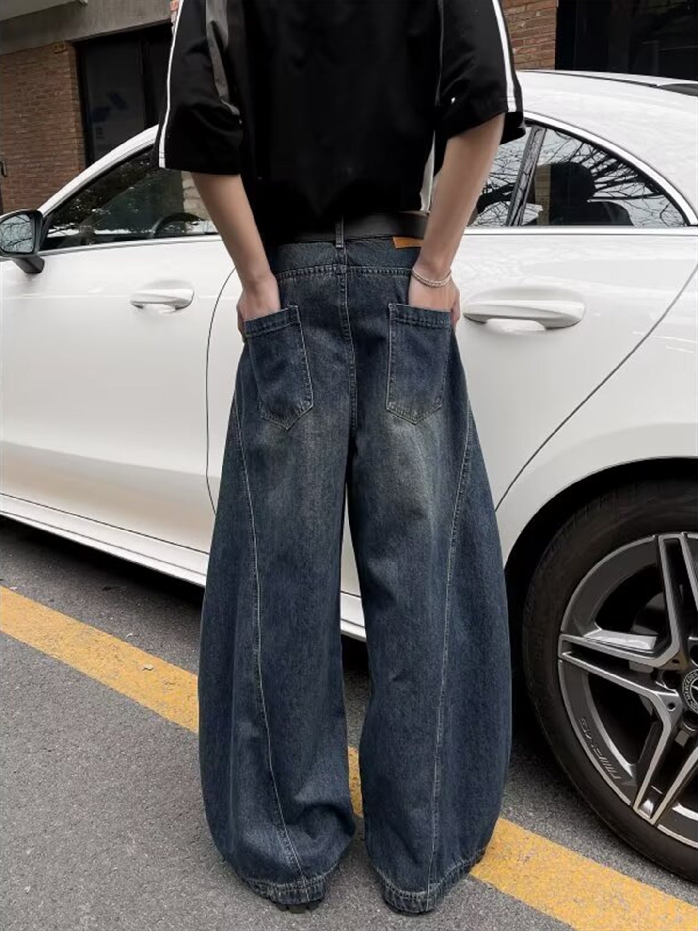 Loose straight fit Men's Denim Jeans