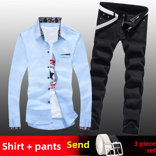 Korean-style casual trendy jeans
