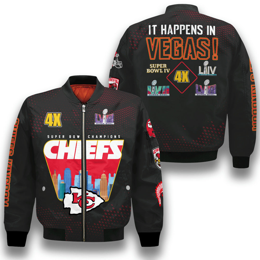 Flying jacket with digital printing