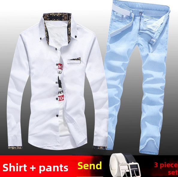 Korean-style casual trendy jeans