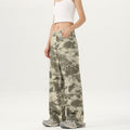 Camouflage pattern streetwear cotton jeans