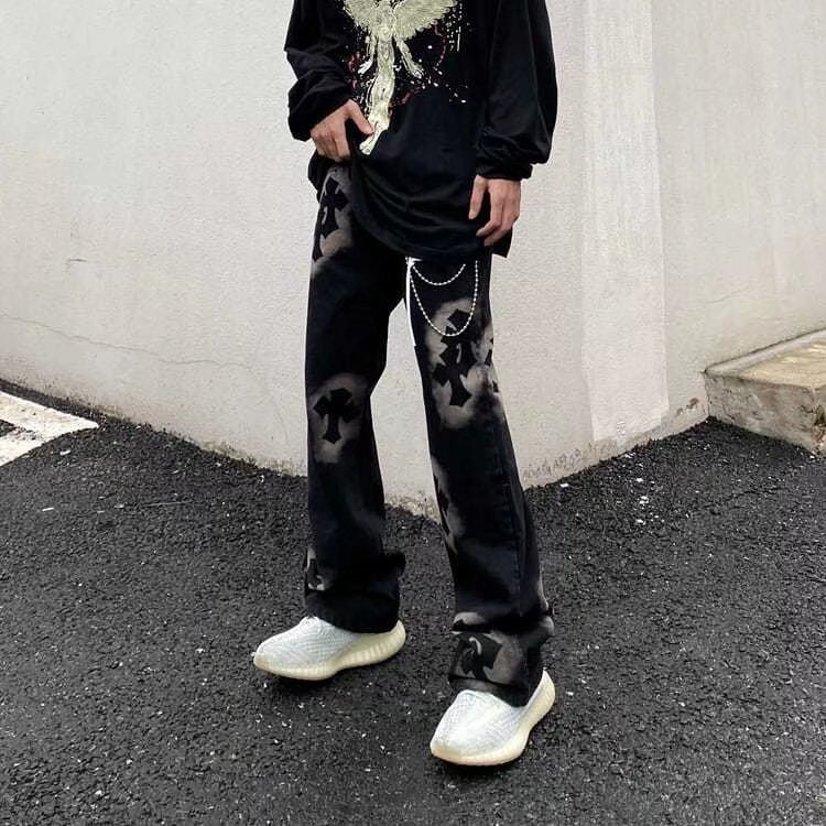 Men's  Loose Straight Leg Jeans