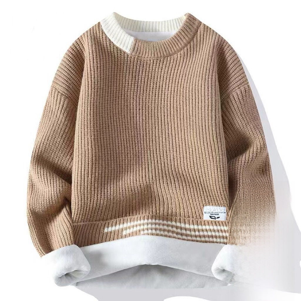 Warm base knitted sweater