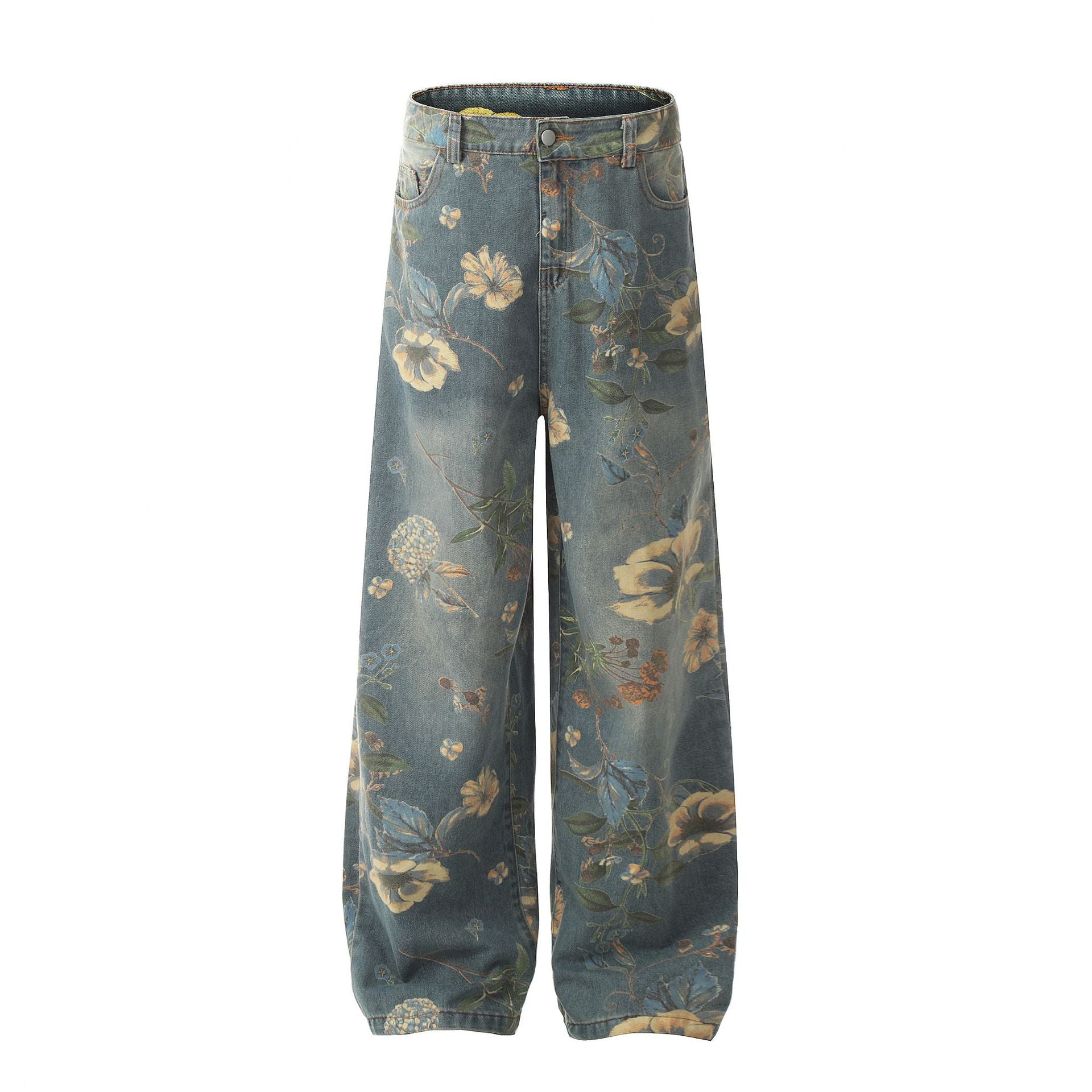 Women's Printed Straight Casual Pants