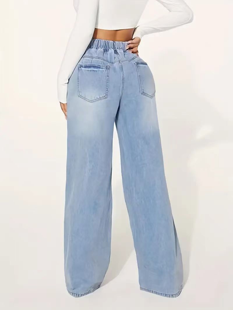 Drawstring Loose Jeans