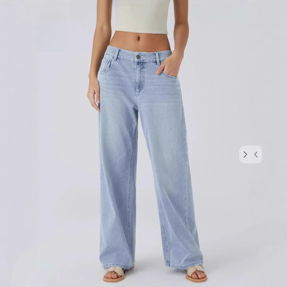Retro Wide Leg Baggy Jeans