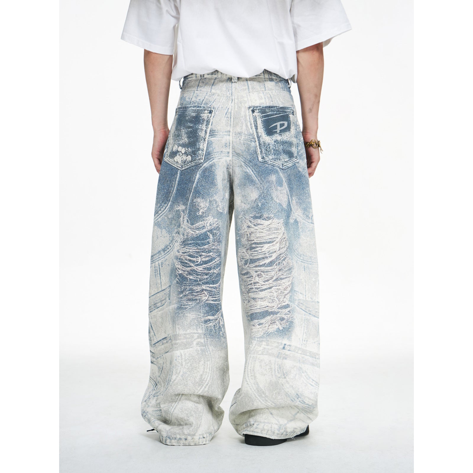 Unisex Jeans, wide-leg pants