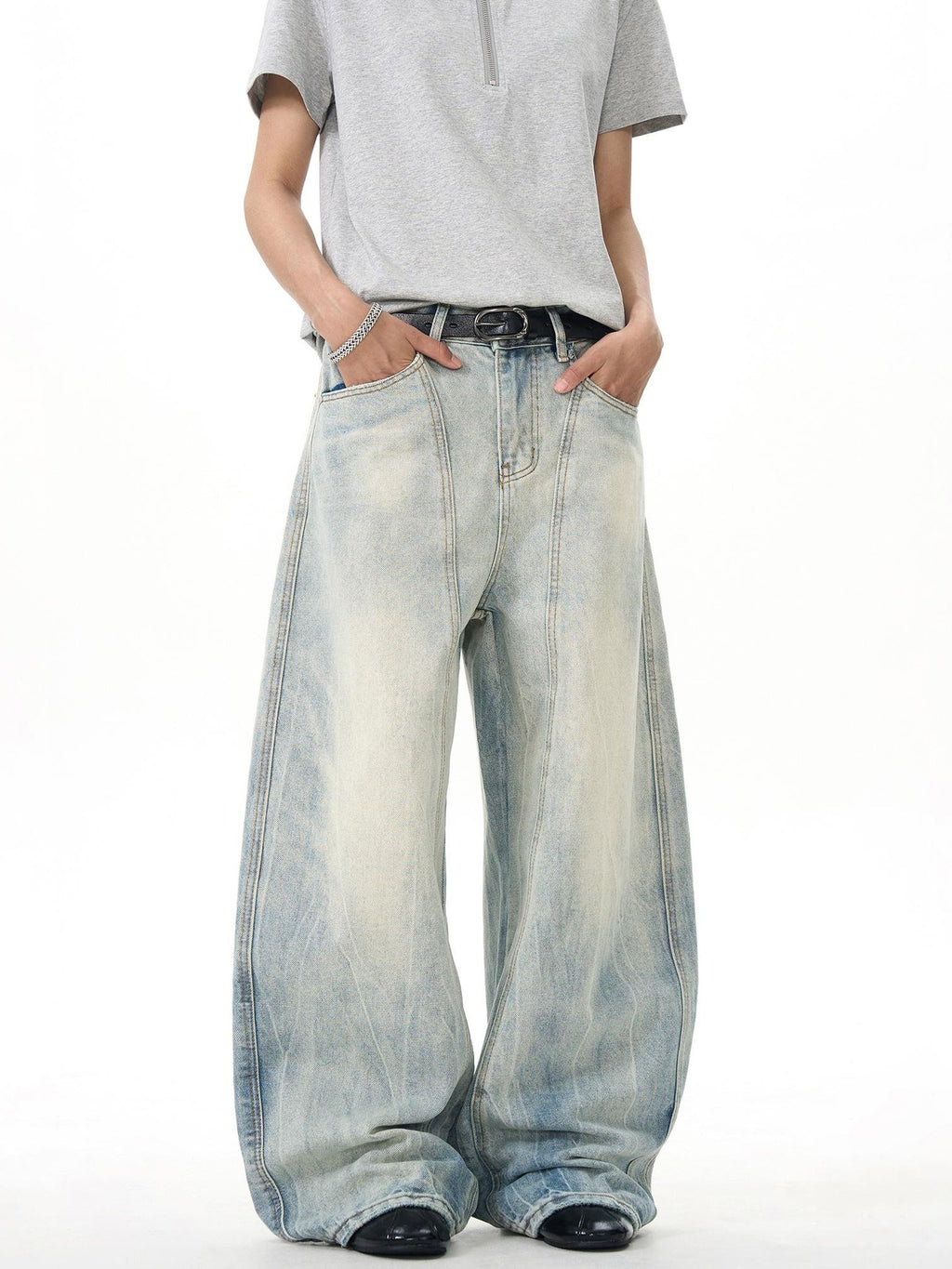 American-style vintage denim pants