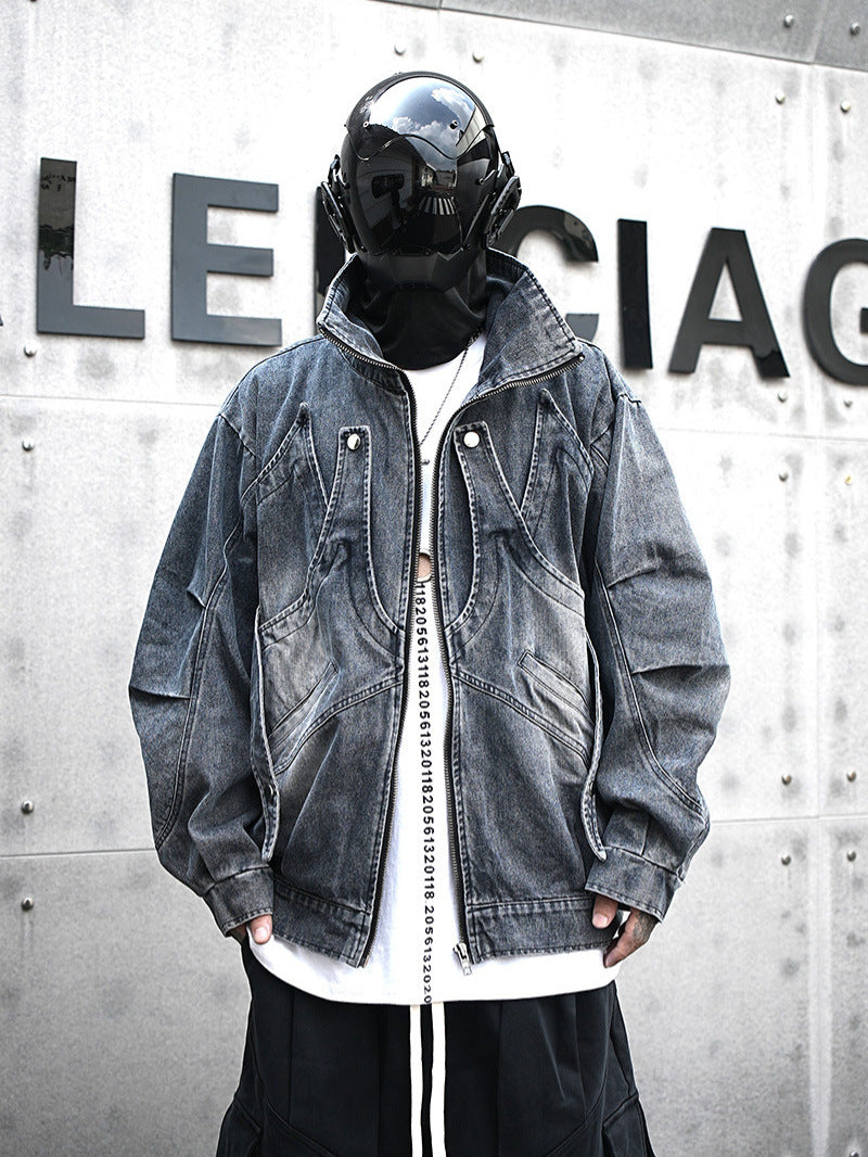 Jacket Punk Streetwear Denim