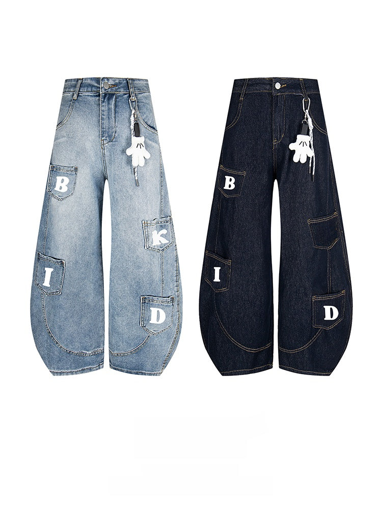 Loose Straight Vintage fashion jeans