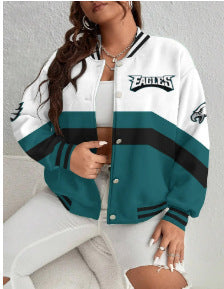 Standing collar baseball jacket