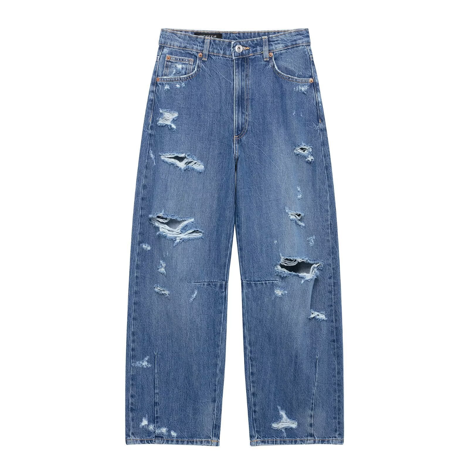 Retro Balloon Wide-Leg Women's Jeans