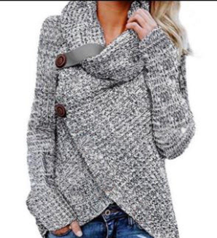 Women's High Neck Knit Sweater