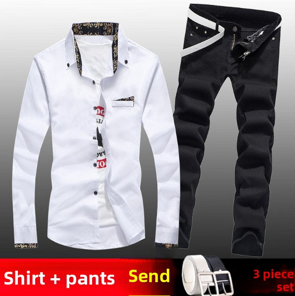 Korean-style casual trendy jeans