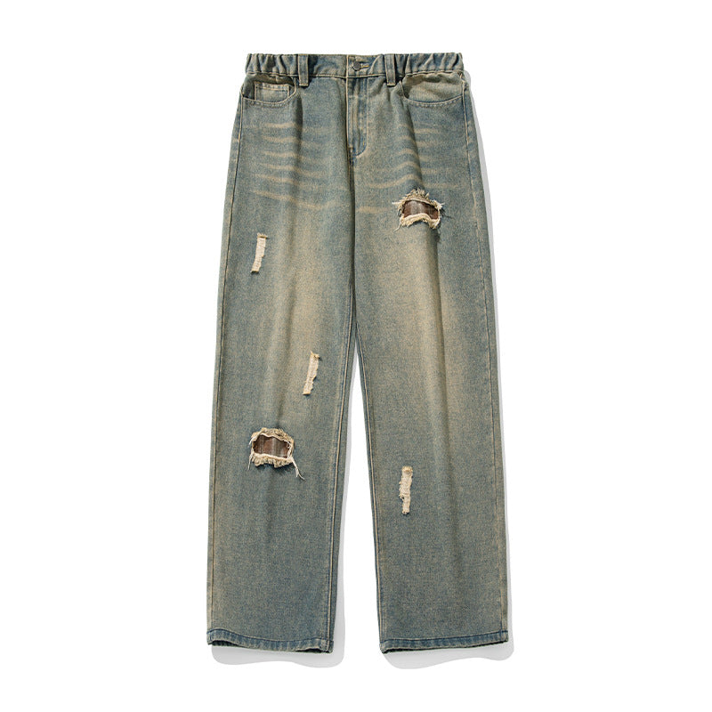 Ripped Prellis Stitched Jeans