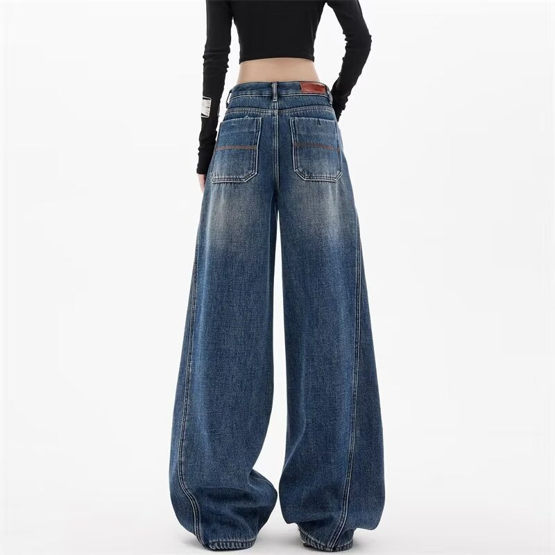 Ancient Wide-leg Loose Slimming Jeans