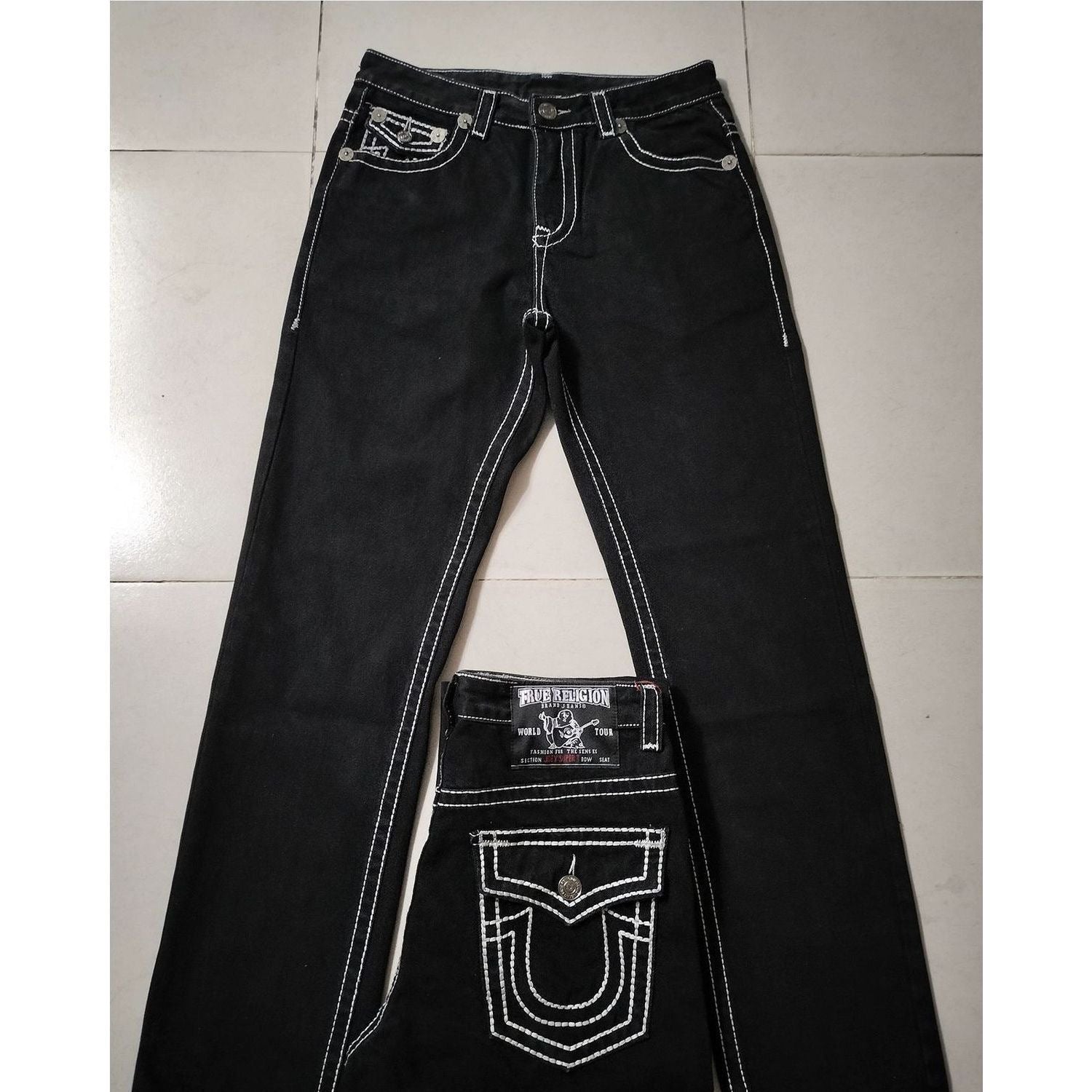 Streetwear brand denim casual pants