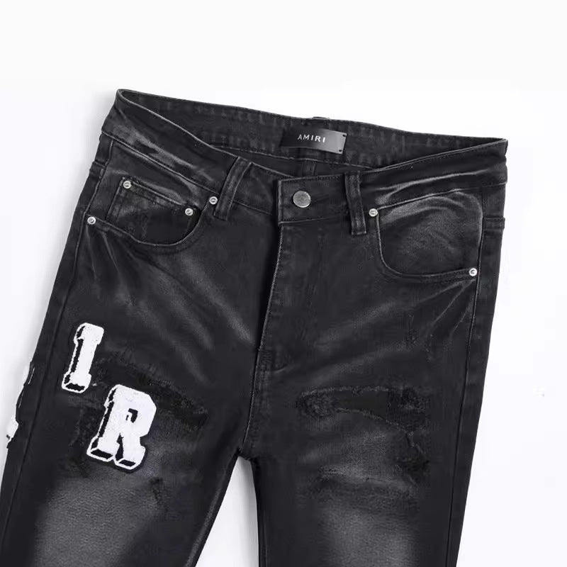 Black Stretch Skinny Men's Jeans